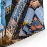 Vilnius Cityscape Canvas - Aerial View of Historic Lithuania Architecture