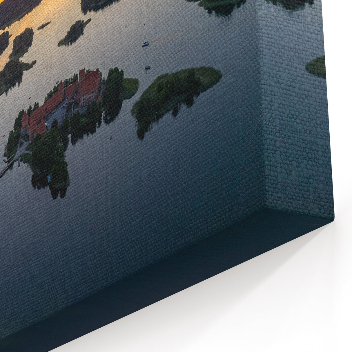 Trakai Castle Prints - Aerial Sunset View of Trakai Island Castle