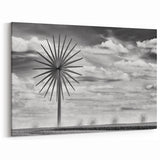 Iowa Wall Art - Black and White Wind Turbines Iowa Photography Print
