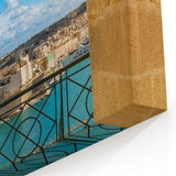 Malta Scenic Art - Historic Archway View of Mediterranean Seascape