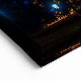 Iowa Wall Art - State Capitol at Night Iowa Photography Canvas Print