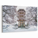 Baltimore Photography Wall Art - Snowy Pagoda in Patterson Park Scene