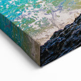 Malta Canvas Prints - Coastal View of St. Julian's Church and Blue Sea