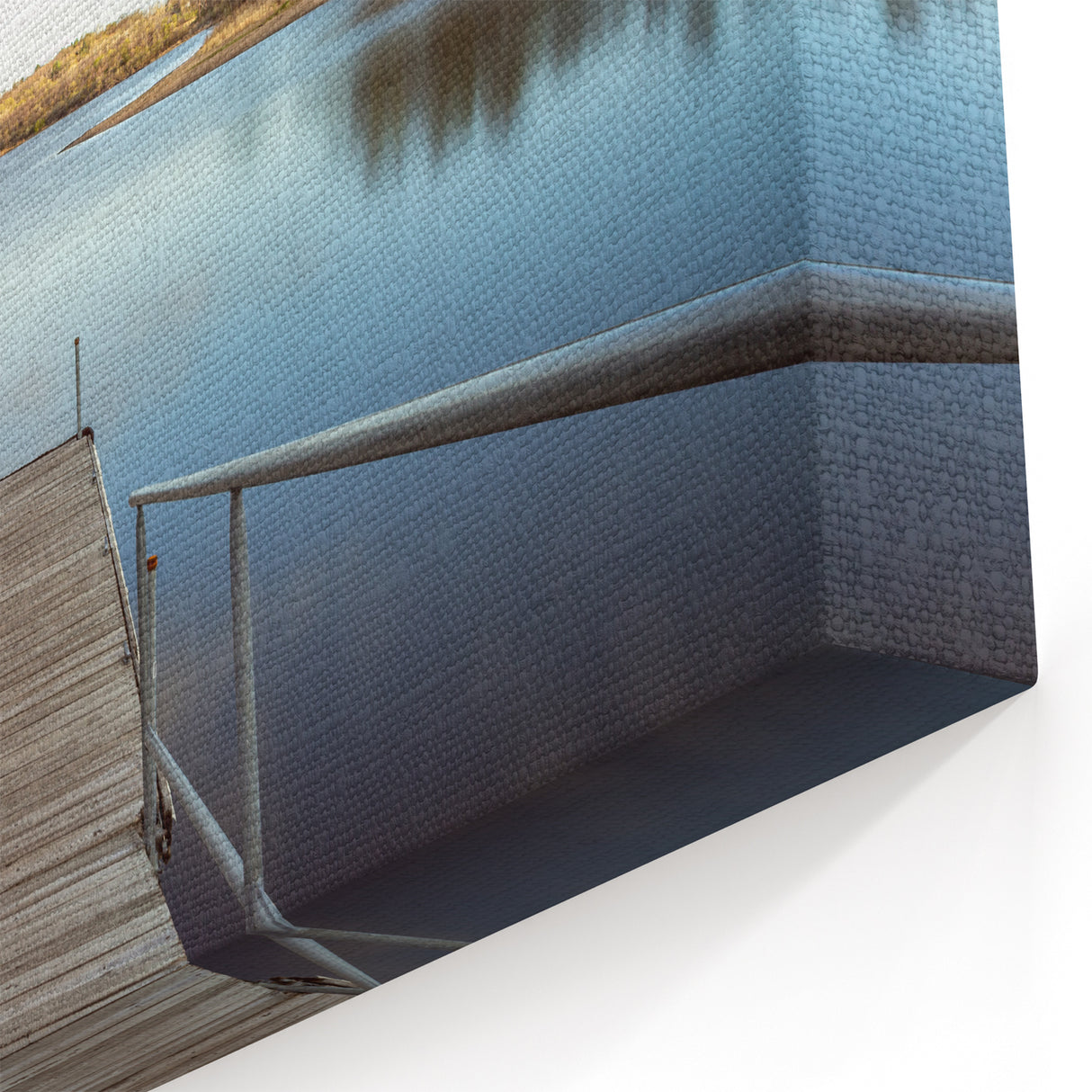 Iowa Scenery Prints - Tranquil Lakeside Dock Iowa Nature Photography Art