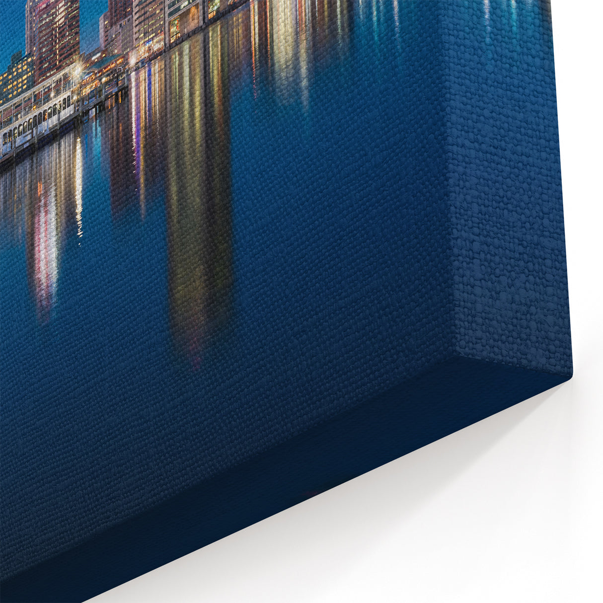 Baltimore Skyline Canvas - Baltimore Harbor Cityscape Night View