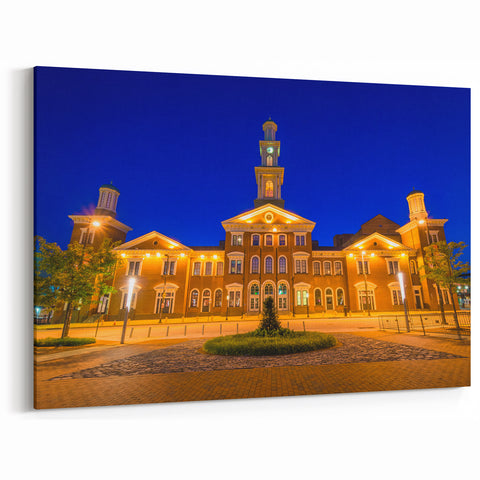 Baltimore Landmark Prints - Historic Baltimore Building at Night