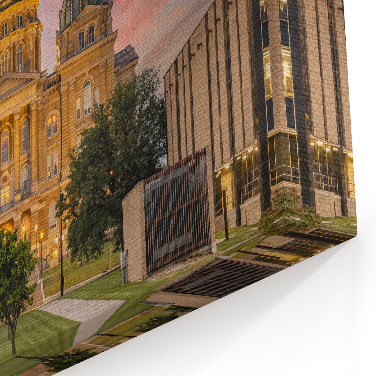 Iowa Wall Art - Stunning Iowa State Capitol Sunset Iowa Scenery Prints