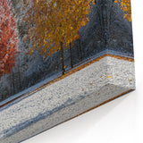 Iowa Scenery Prints - Snow on Autumn Trees Iowa Landscape Art Decor