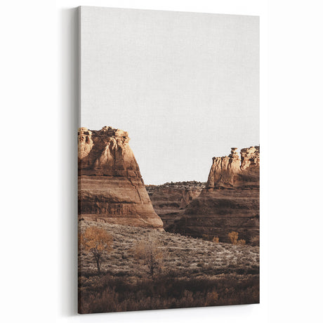Rustic Canyon Landscape Art - Vintage Farmhouse Wall Decor Print