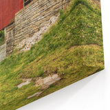 Indiana Scenery Prints - Red Covered Bridge Rustic Indiana Wall Art for Sale