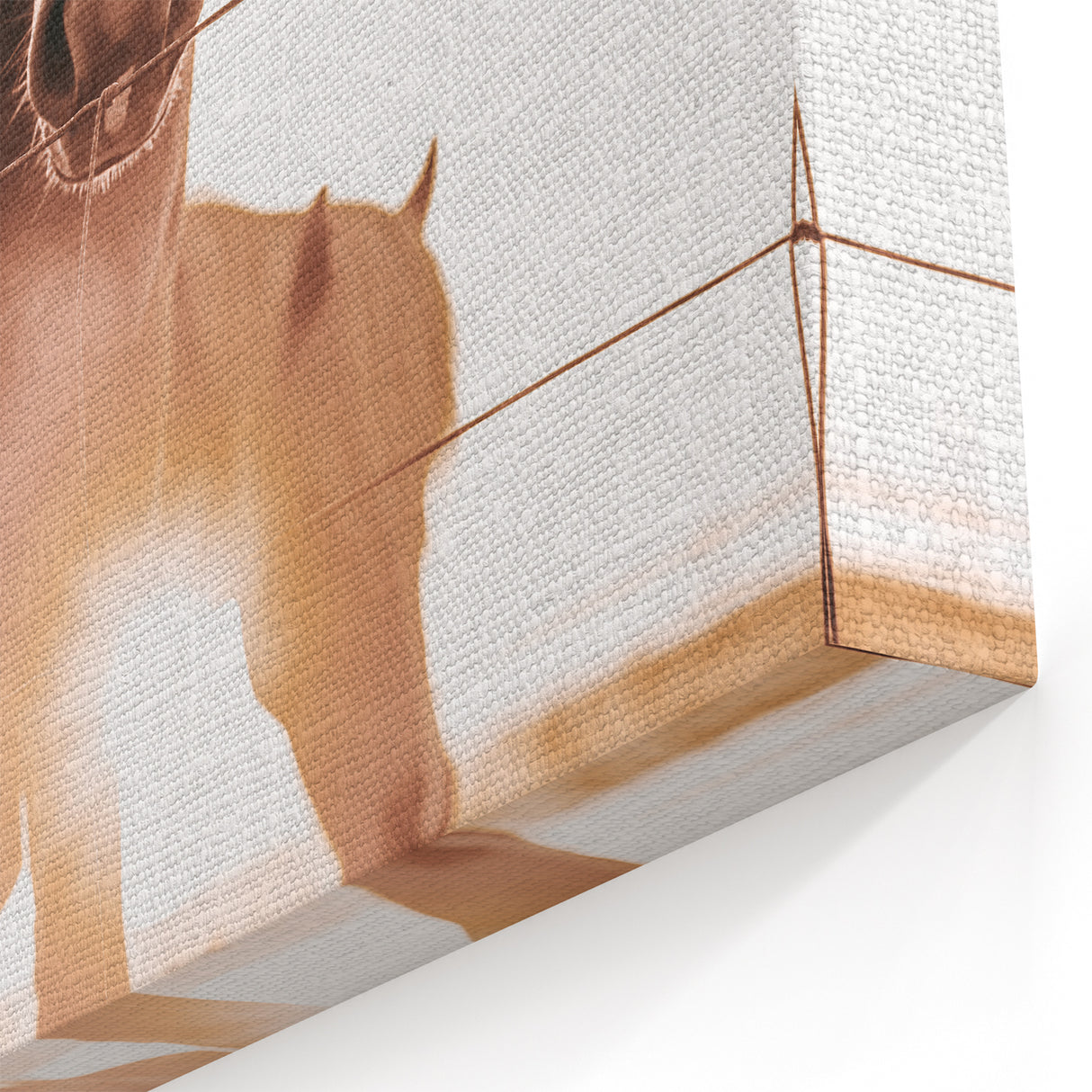 Sunset Horse Portrait Art - Rustic Farmhouse Wall Decor Print