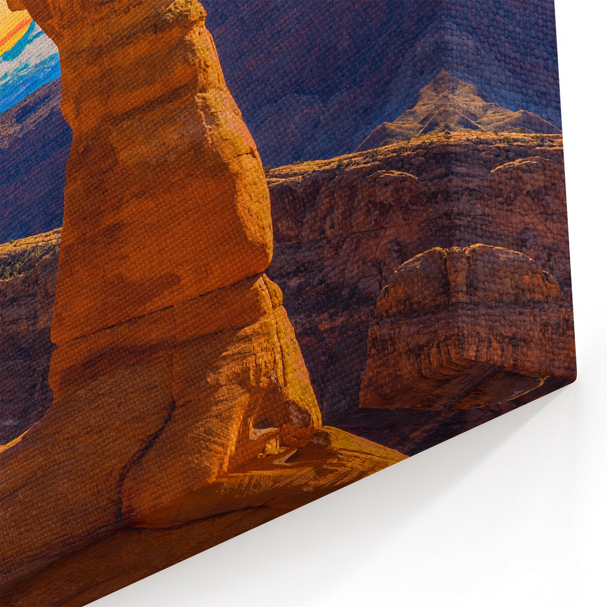 Moab Landscape Art – Delicate Arch at Sunset in Arches National Park Print