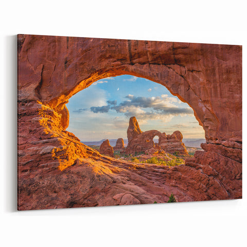 Iconic Rock Formations Wall Art – Arches National Park Scenic Print