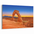 National Park Canvas Art – Delicate Arch at Dusk in Utah Scenic Print