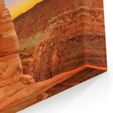 National Park Canvas Art – Delicate Arch at Dusk in Utah Scenic Print