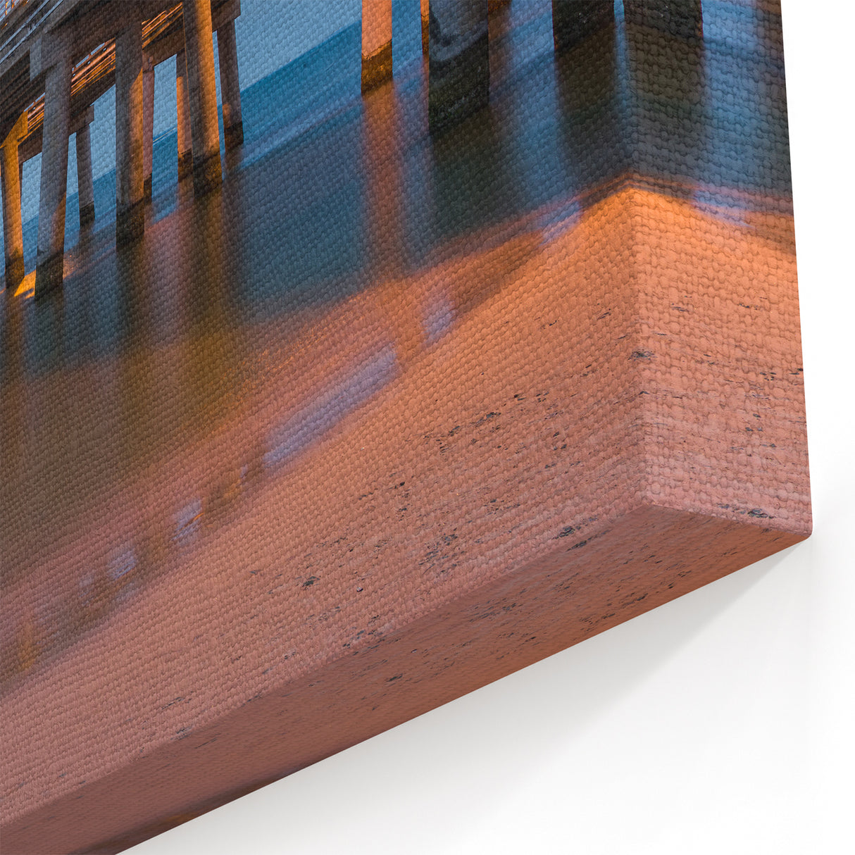 Chesapeake Bay Wall Art - Bridge Reflections at Night in Canvas Prints
