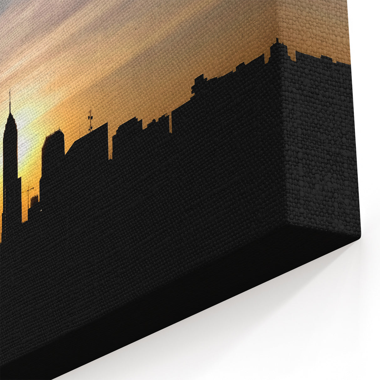 Indianapolis Skyline Wall Art - Sunset Silhouette of Downtown Cityscape