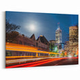 Indianapolis Cityscape Prints - Dynamic Downtown Night Lights