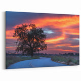 Oklahoma Wall Art - Scenic Sunset Landscape on Canvas & Framed Prints