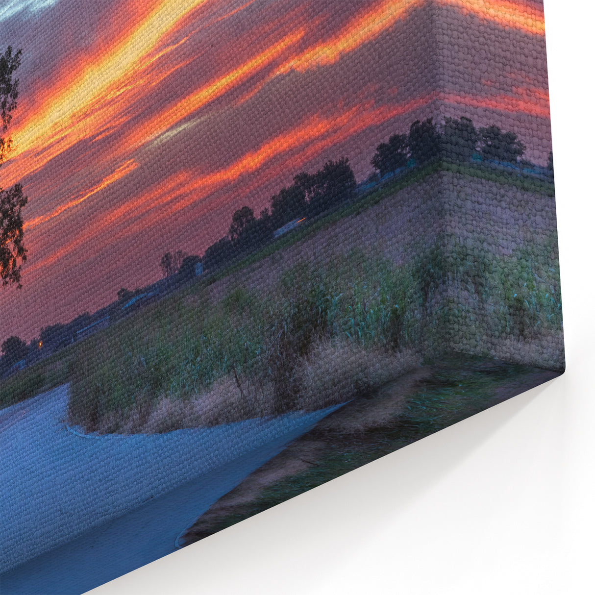 Oklahoma Wall Art - Scenic Sunset Landscape on Canvas & Framed Prints