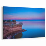 Oklahoma Photography Art - Tranquil Lakeside at Sunset Canvas Print