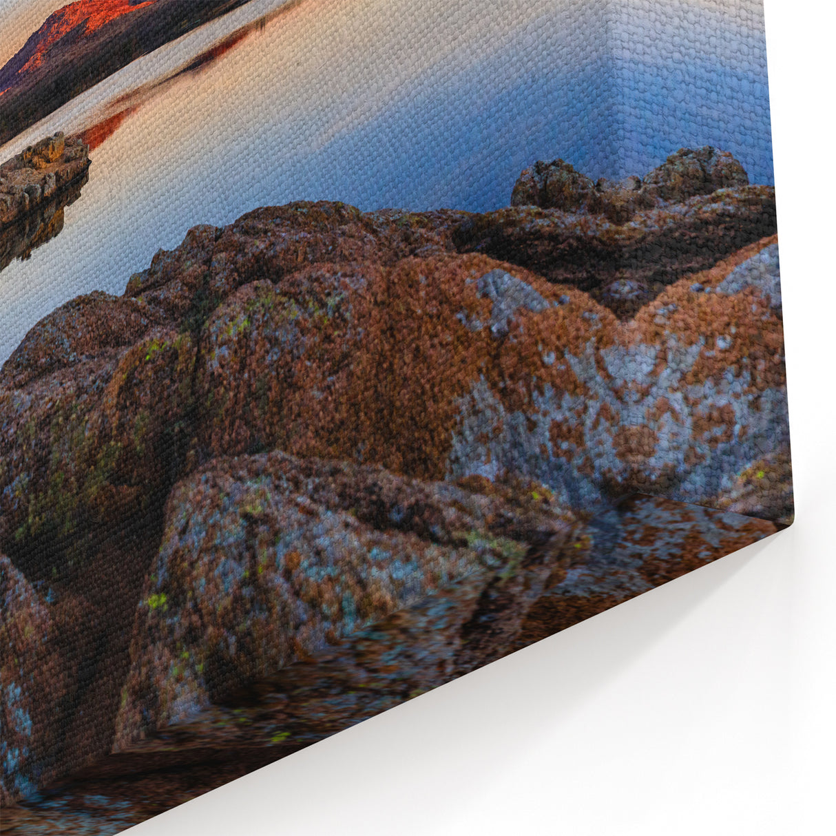 Framed Oklahoma Art - Majestic Mountain Landscape with Reflection