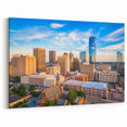 Oklahoma Skyline Art - Vibrant Oklahoma City Downtown Framed Print