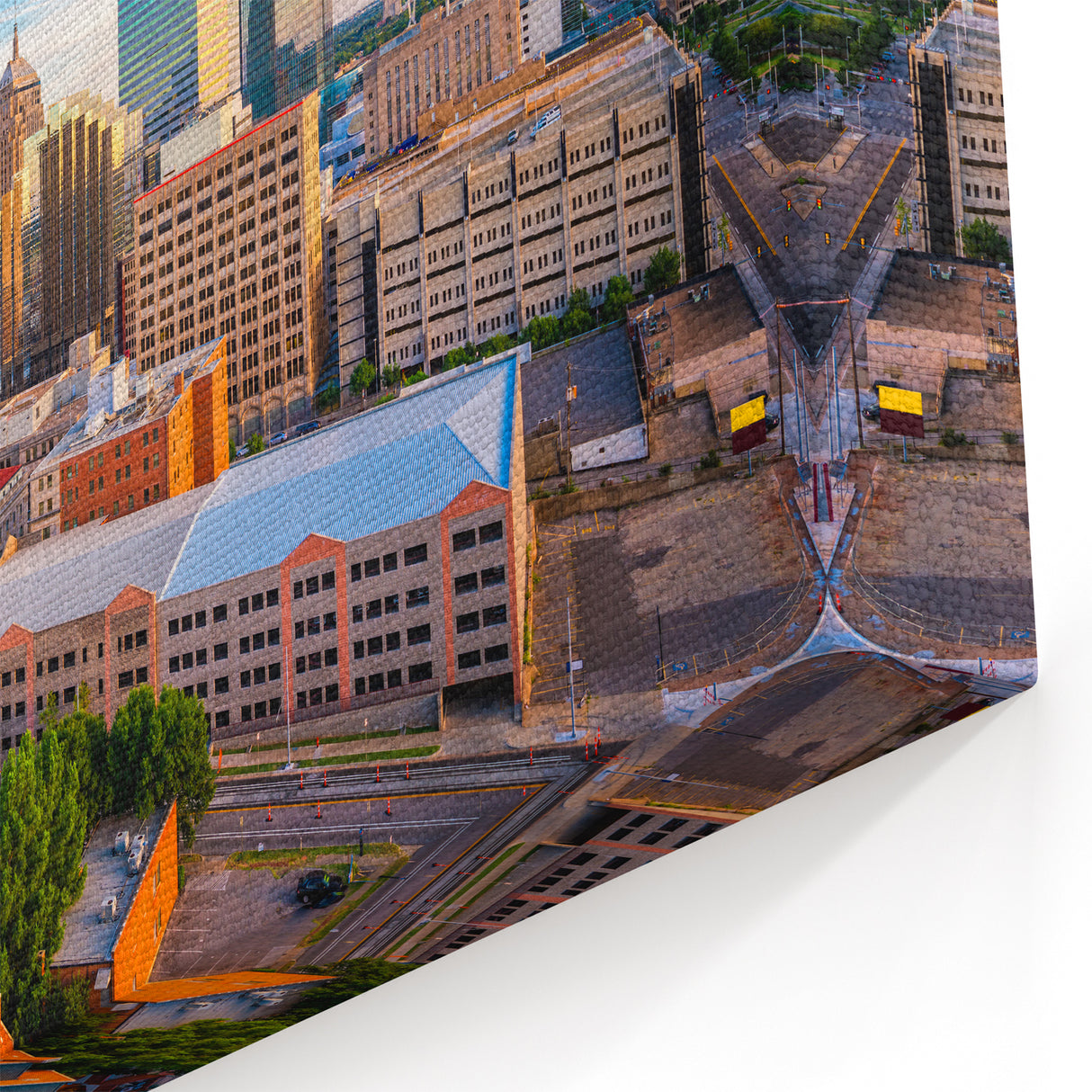 Oklahoma Skyline Art - Vibrant Oklahoma City Downtown Framed Print