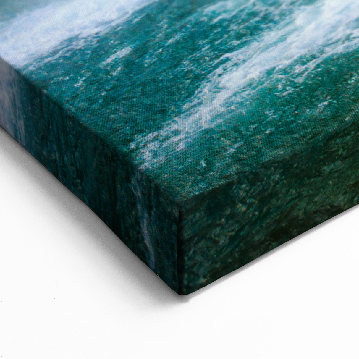 Oklahoma Nature Art - Majestic Waterfall Scene Framed Canvas Print