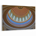 Oklahoma State Art - Capitol Dome Interior Architecture Framed Print