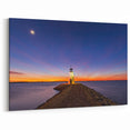 Stunning Oklahoma Wall Art - Lake Hefner Lighthouse Sunset Canvas Prints