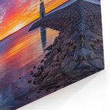 Custom Oklahoma Photography Art - Lake Hefner Sunset Lighthouse Print