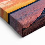 Oklahoma Landscape Art - Lake Hefner Lighthouse at Sunset Canvas Print