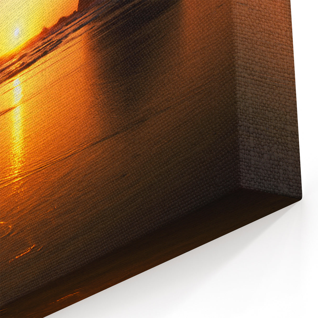 Oregon Beach Sunset Canvas - Cannon Beach Haystack Rock Silhouette Print