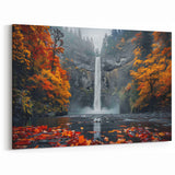 Custom Multnomah Falls Framed Prints - Stunning Autumn Landscape Art