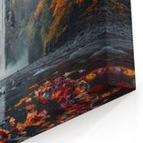 Custom Multnomah Falls Framed Prints - Stunning Autumn Landscape Art