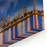 Custom Portland Cityscape Wall Art – Lightning Storm Over Skyline