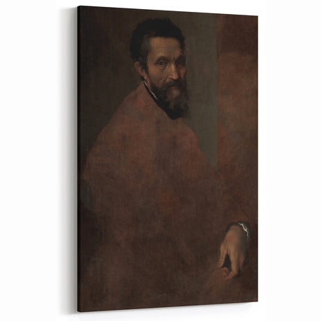 Dark Academia Wall Art - Portrait of Bearded Man for Moody Vintage Decor