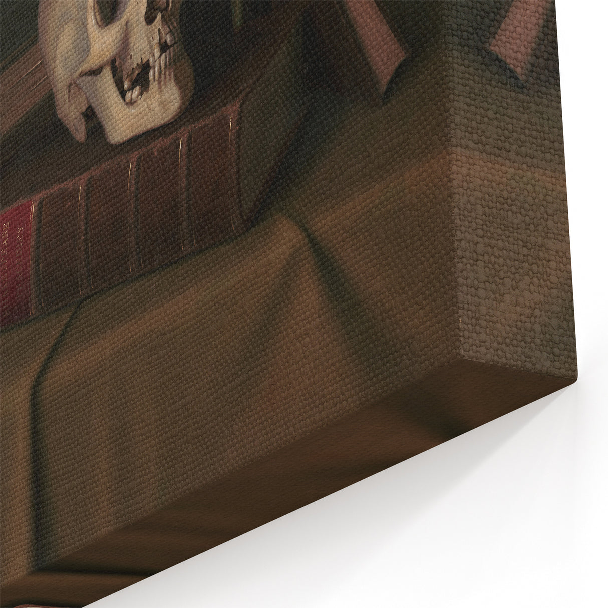 Dark Academia Wall Art – Classic Literature Art with Skull & Books