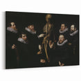 Dark Academia Wall Art – Anatomical Study with Scholars in Gothic Style