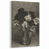 Dark Academia Wall Art – Skull, Quill, and Book Still Life in Gothic Style