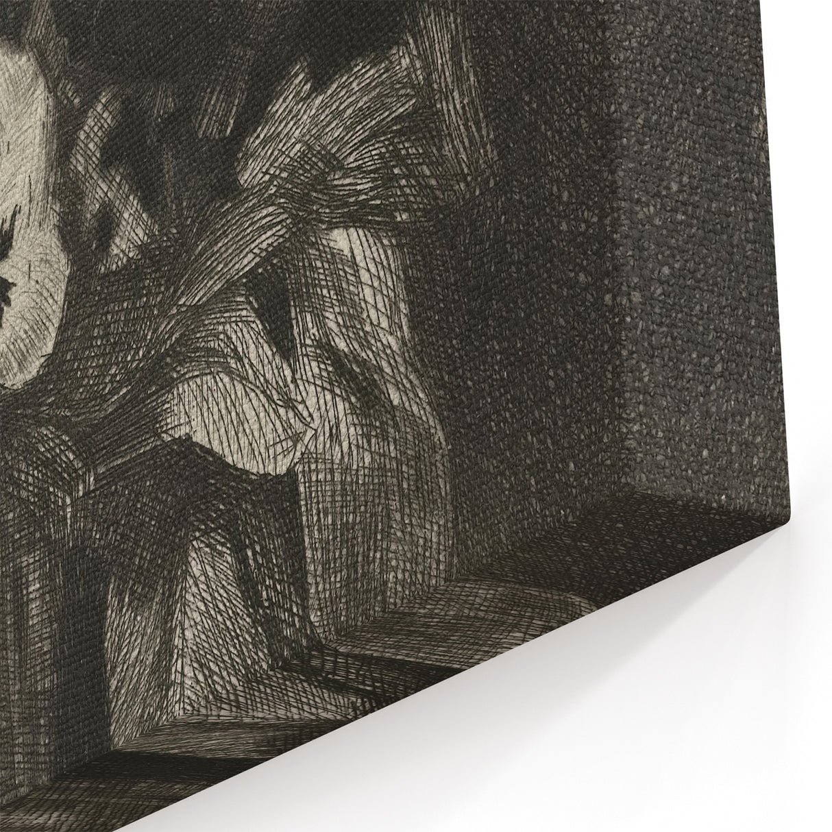 Dark Academia Wall Art – Skull, Quill, and Book Still Life in Gothic Style
