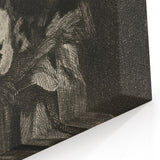 Dark Academia Wall Art – Skull, Quill, and Book Still Life in Gothic Style