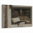 Dark Academia Wall Art – Still Life with Owl, Books, and Violin