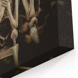 Dark Academia Wall Art - Three Skeletons Gothic Print - Moody Decor