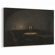 Dark Academia Wall Art - Candlelit Table Gothic Print - Moody Decor