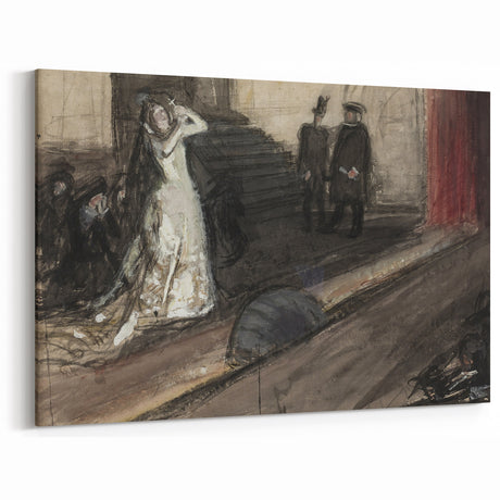 Dark Academia Wall Art - Mysterious Gothic Scene - Moody Aesthetic Decor