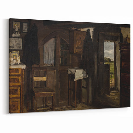 Dark Academia Wall Art - Moody Interior Scene - Vintage Gothic Decor