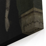 Dark Academia Wall Art - Gothic Lady in Black Veil - Moody Decor Print