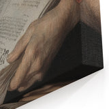 Dark Academia Wall Art - Vintage Gothic Hands Holding an Open Book